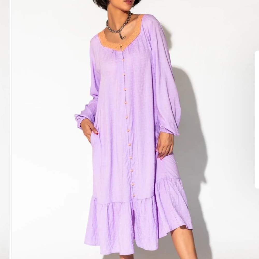 Dressed In Lala Romanticize Your Life Dress In Lavender Size M. Tags on!